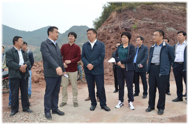 巩义市委书记袁三军及市长孙淑芳现场调研巩义兴元40MW光伏项目工作.jpg